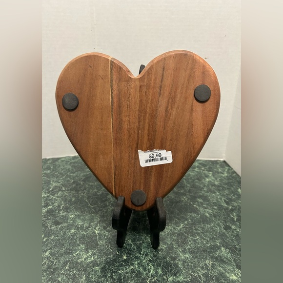 Wooden Valentine’s Heart Risers & Matching Wooden Heart Bowl - Picture 5 of 8